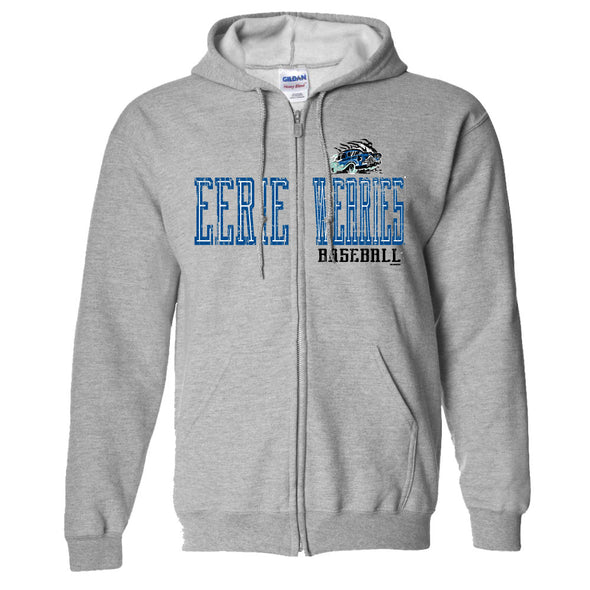 Eerie Wearies Sport Grey Full-Zip Hoodie