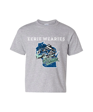 Eerie Wearies Grey Wisconsin Home Youth T-Shirt *PRE-ORDER* (EXPECTED TO ARRIVE IN A FEW WEEKS)