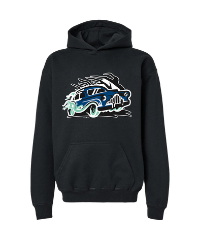 Eerie Wearies Black Roadster Youth Hoodie *PRE-ORDER* (EXPECTED TO ARRIVE IN A FEW WEEKS)