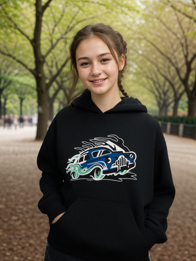 Eerie Wearies Black Roadster Youth Hoodie *PRE-ORDER* (EXPECTED TO ARRIVE IN A FEW WEEKS)