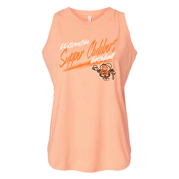 Supper Clubbers Peachy Ladies Relaxed Coulour Tank