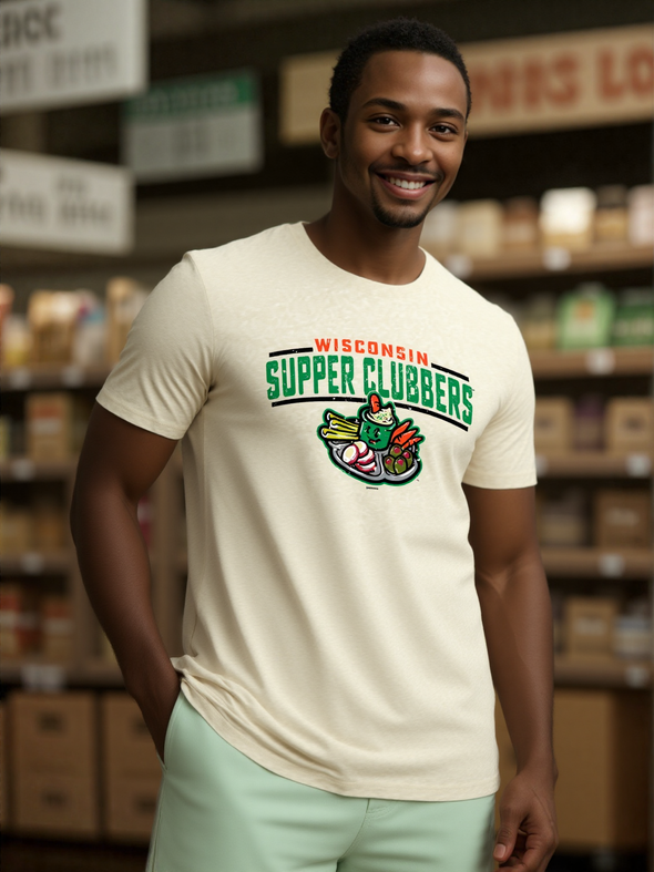 Wisconsin Supper Clubbers Vanilla Milkshake McGuffin Relish Tray T-Shirt