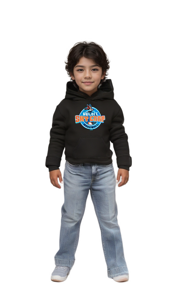 Beloit Sky Carp Black youth Hideaway Hoodie