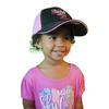 Beloit Sky Carp Pink/Black Youth Polka Dot Snapback Hat