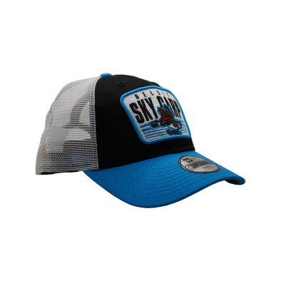 Beloit Sky Carp New Era Youth Blue Home Patch Trucker Hat