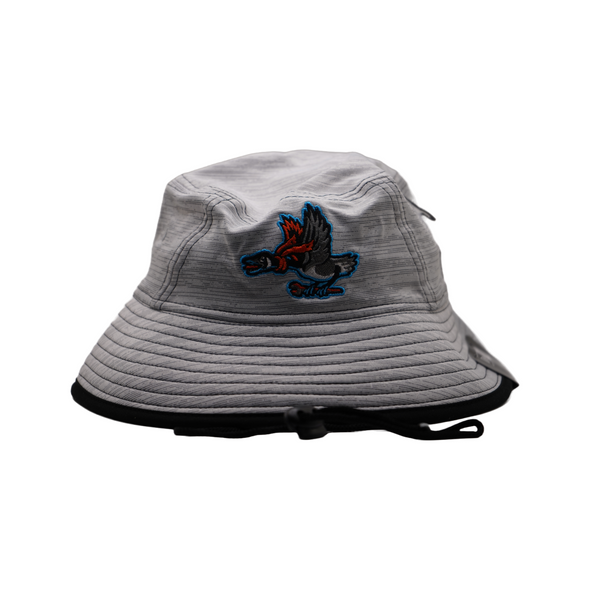 Beloit Sky Carp New Era Silver Home Bucket Hat