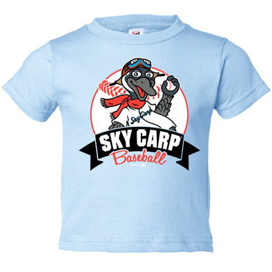 Beloit Sky Carp Light Blue Poopsie Toddler Tee
